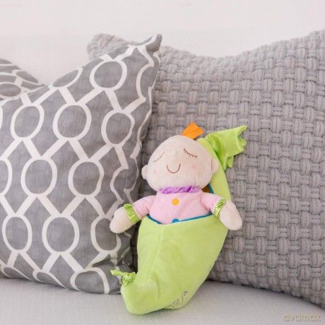 Manhattan Toy Snuggle Pod Sweet Pea First Baby Doll with Cosy Sleep Sack for Ages 6 Months and Up