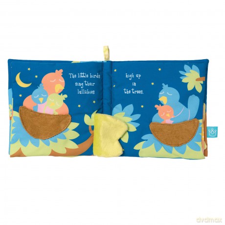 Manhattan Toy Snuggle Pods Goodnight My Sweet Pea Soft Baby Activity Book,17.78x17.18 cm (Pack of 1)