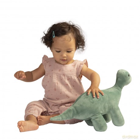 Manhattan Toy Stomper Velveteen Brontosaurus Dinosaur Stuffed Animal, 17.78cm