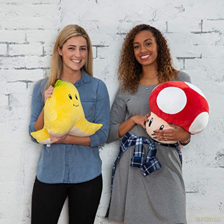 Mario Kart T12958A Pluszak Mochi Banane 40 cm Super Mario Bros. Club Mocchi 34cm Banana Skin Extra Large Plush, Multicolour