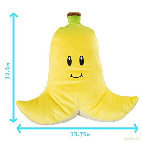 Mario Kart T12958A Pluszak Mochi Banane 40 cm Super Mario Bros. Club Mocchi 34cm Banana Skin Extra Large Plush, Multicolour