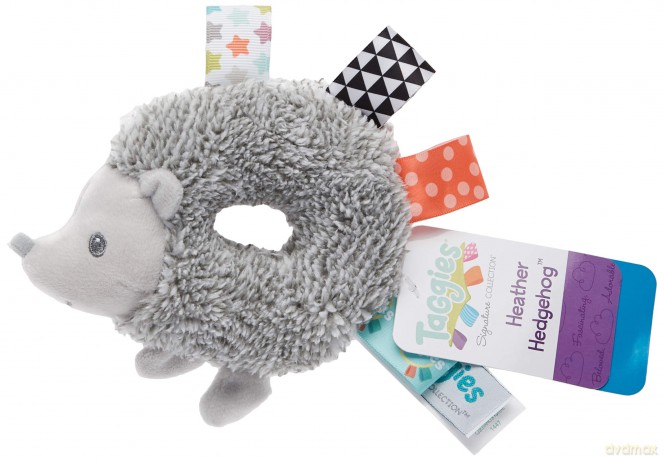 Mary Meyer 40200 Taggies Heather Hedgehog Baby Rattle, Multicolour