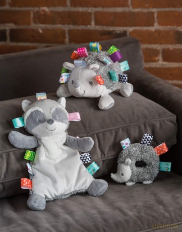 Mary Meyer 40200 Taggies Heather Hedgehog Baby Rattle, Multicolour