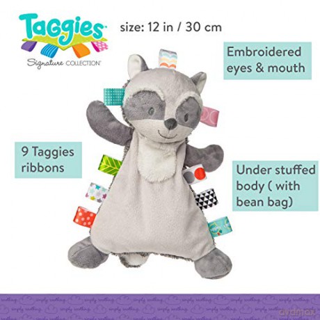Mary Meyer 40202 Taggies Harley Raccoon Lovey Soft Toy