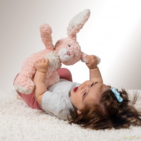 Mary Meyer 42606 Putty Nursery Wind Soft Toy, Musical Pink Bunny, 30-Centimeters