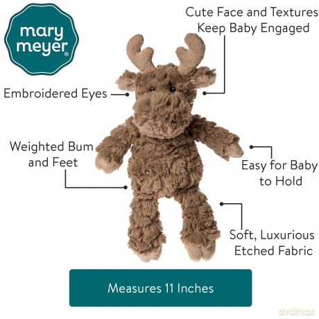 Mary Meyer 42820 Putty Nursery Stuffed Animal Soft Toy, Moose, 28-Centimeters