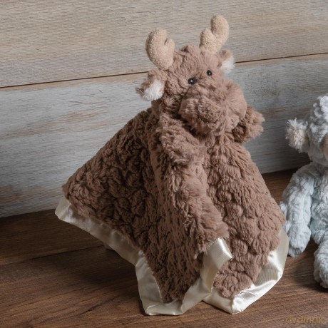 Mary Meyer 42825 Putty Nursery Stuffed Animal Security Blanket, Moose, 33 x 33-Centimeters