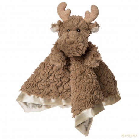 Mary Meyer 42825 Putty Nursery Stuffed Animal Security Blanket, Moose, 33 x 33-Centimeters