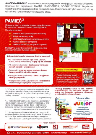 Akademia Umysłu - Pamięć 2 [KSIĄŻKA]