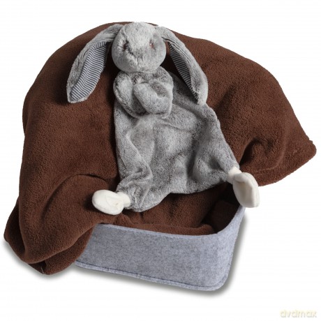 Mary Meyer Lovey Soft Toy, 33-Centimetres, Silky Grey Bunny