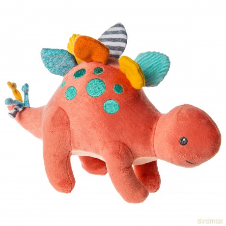Mary Meyer Pebblesaurus Stuffed Animal Soft Toy, 25.4-Centimetres, Coral Dinosaur