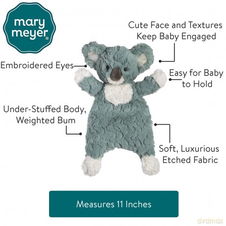 Mary Meyer Putty Nursery Lovey Soft Toy, 28-Centimetres, Slate Blue Koala
