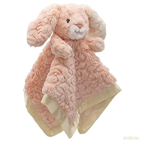 Mary Meyer Putty Nursery Stuffed Animal Security Blanket, 33 x 33-Centimetres, Pink Bunny