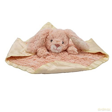 Mary Meyer Putty Nursery Stuffed Animal Security Blanket, 33 x 33-Centimetres, Pink Bunny