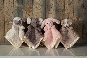Mary Meyer Putty Nursery Stuffed Animal Security Blanket, 33 x 33-Centimetres, Pink Bunny