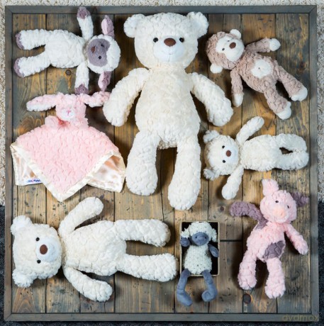 Mary Meyer Putty Nursery Stuffed Animal Security Blanket, 33 x 33-Centimetres, Pink Bunny