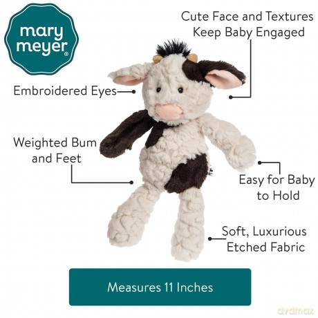 Mary Meyer Putty Nursery Stuffed Animal Soft Toy, 28-Centimetres, Cow