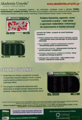 Akademia Umysłu - Szybkie czytanie 1 [KSIĄŻKA]