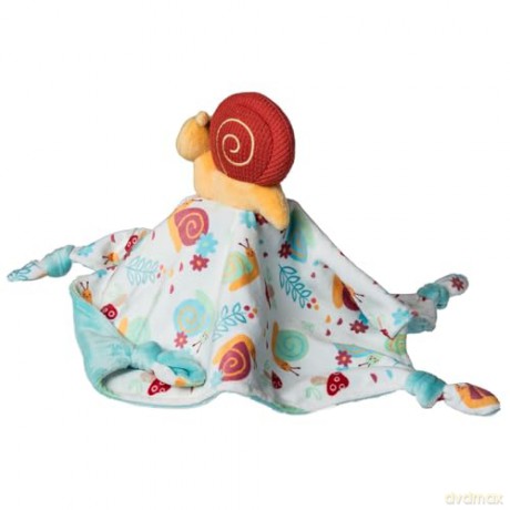 Mary Meyer Stuffed Animal Lovey Security Blanket, 33 x 33 cm, Skippy Snail