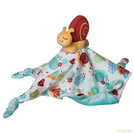 Mary Meyer Stuffed Animal Lovey Security Blanket, 33 x 33 cm, Skippy Snail
