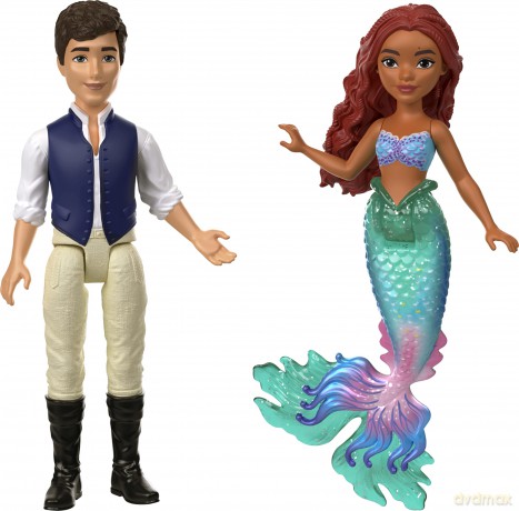 Mattel Disney The Little Mermaid Ariels Adventures Story Set with 4 Small Dolls and Accessories, Toys Inspired by the Movie, HLX19
