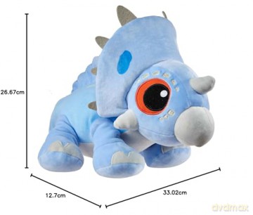 Mattel Jurassic World: Camp Cretaceous Plush Dinosaur Angel, Floppy Soft Toy with Sound, Weighted Feet, Hybrid Herbivore Sino-Spino Species, HMK61, 13 Inch