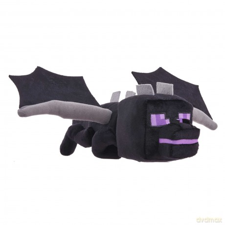 Mattel Minecraft Ender Dragoon Plush Figure with Lights and Sounds, Video-Game Collectible Toy, Gift for Fans Age 3 Years Old & Up, HGV56