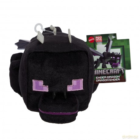 Mattel Minecraft Plush Ender Dragon Character Soft Doll, Video Game-Inspired Collectible Toy Gift, 8-inch, HWH32