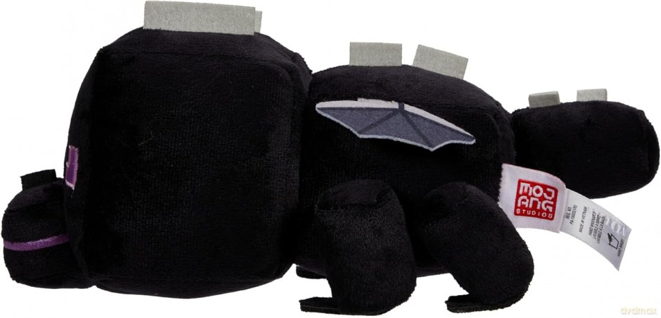 Mattel Minecraft Plush Ender Dragon Character Soft Doll, Video Game-Inspired Collectible Toy Gift, 8-inch, HWH32