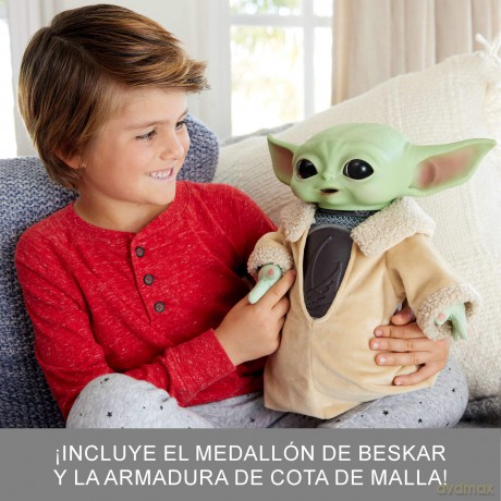 Mattel Star Wars Din Grogu Plush Toy, 11-inch Soft Doll with Hard Head & Bean-Filled Base, Inspired by Star Wars: The Mandalorian Season 3, HPG49
