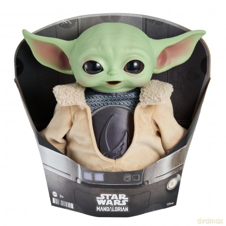 Mattel Star Wars Din Grogu Plush Toy, 11-inch Soft Doll with Hard Head & Bean-Filled Base, Inspired by Star Wars: The Mandalorian Season 3, HPG49