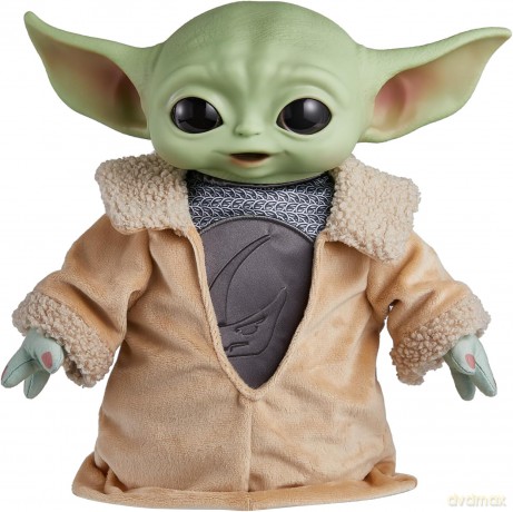 Mattel Star Wars Din Grogu Plush Toy, 11-inch Soft Doll with Hard Head & Bean-Filled Base, Inspired by Star Wars: The Mandalorian Season 3, HPG49