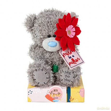 Me To You Bear 7" Mum In A Million Flower AP701114 Me To You Plush, Grey, Medium