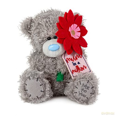 Me To You Bear 7" Mum In A Million Flower AP701114 Me To You Plush, Grey, Medium