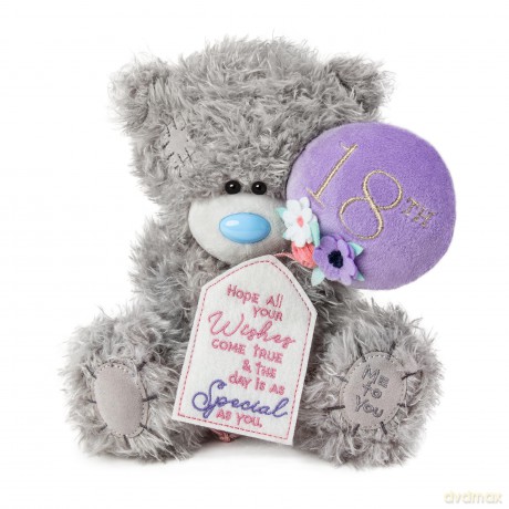 Me To You Bear 9" 18th Birthday, Gray