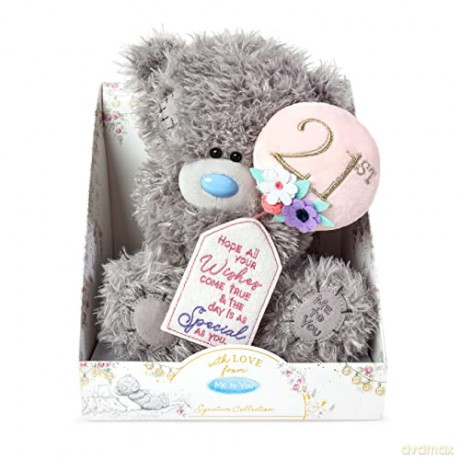 Me To You Bear 9" 21st Birthday, Grey