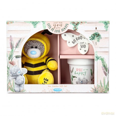 Me To You Bear AGZ01159 Me to You Tatty Teddy Bee Garden Gift Set with Plush Official Collection, ONE Size, Yellow