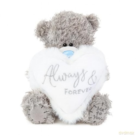 Me to You Always and Forever Tatty Teddy Bear 15cm - Official Wedding Collection, Grey