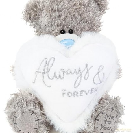Me to You Always and Forever Tatty Teddy Bear 15cm - Official Wedding Collection, Grey