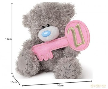 Me to You 21st Birthday Tatty Teddy,Blue,gold,grey,pink