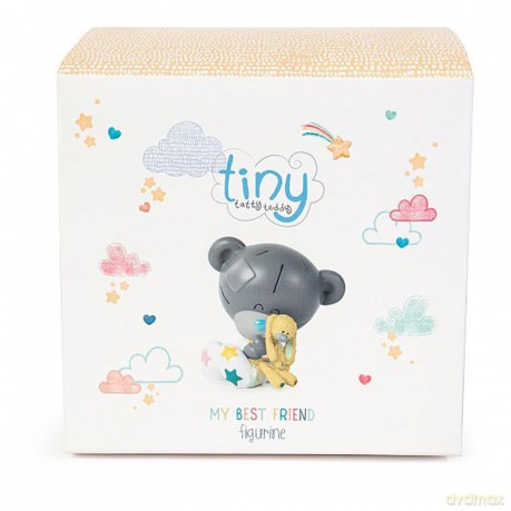 Me to You AGE92010 Tiny Tatty Teddy My Best Friend Figurine,Blue,grey,12.5cm