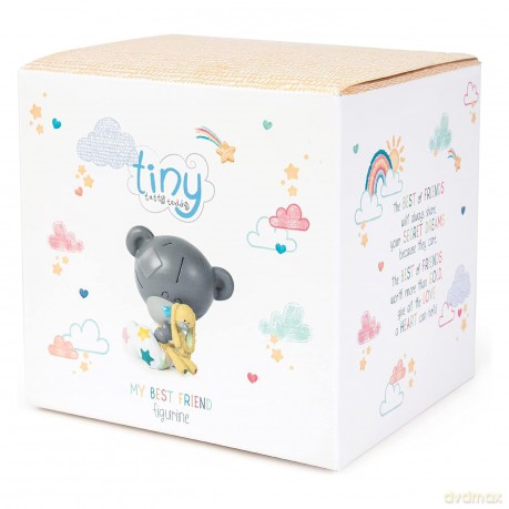Me to You AGE92010 Tiny Tatty Teddy My Best Friend Figurine,Blue,grey,12.5cm