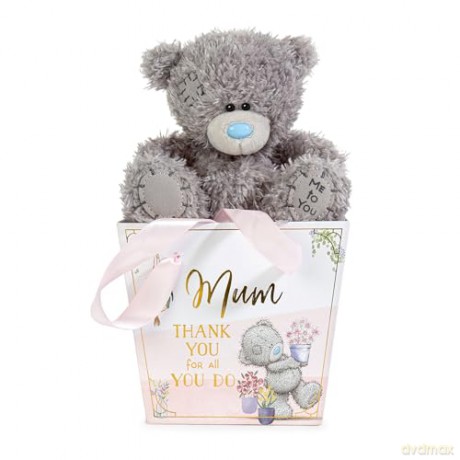 Me to You Tatty Teddy Thank You Mum Plush Bear in a Bag 13cm High - Official Mothers Day Collection