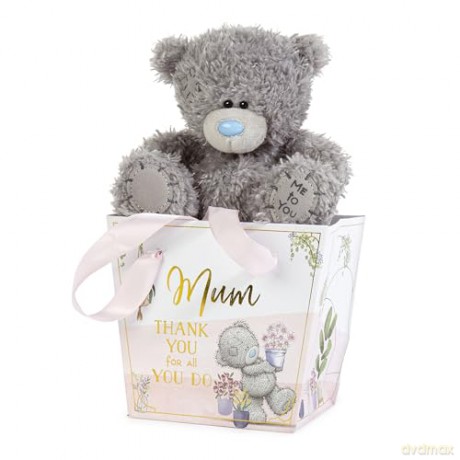 Me to You Tatty Teddy Thank You Mum Plush Bear in a Bag 13cm High - Official Mothers Day Collection