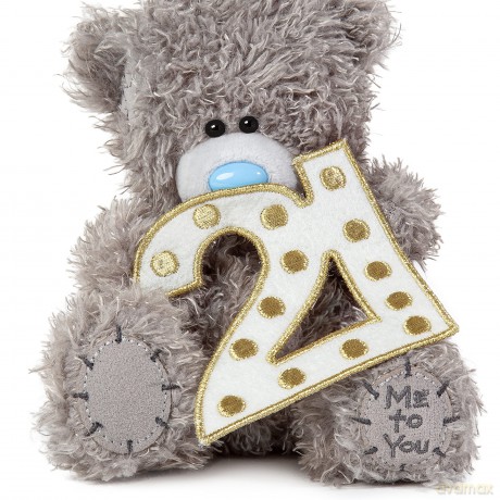 Me to You Tatty Teddy 21st Lightbox Effect Bear - Official Collection, Grey