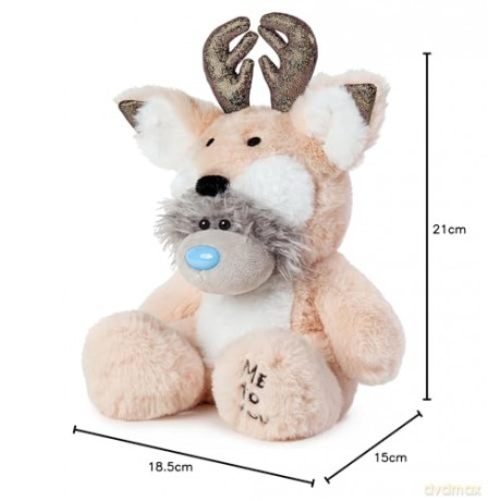 Me to You Tatty Teddy Bear Wearing Reindeer Costume in a Gift Box - Official Collection