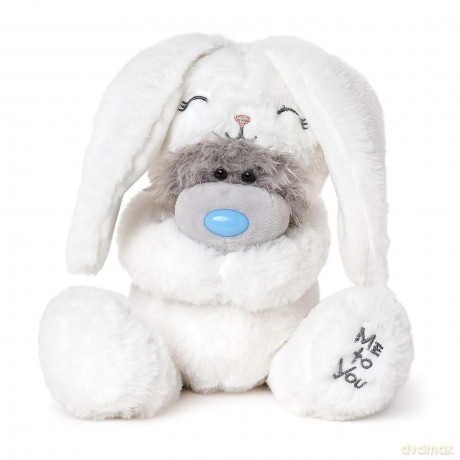 Me to You Tatty Teddy in Bunny Rabbit Dress Up Outfit - Official Collection,Blue,grey,pink,silver