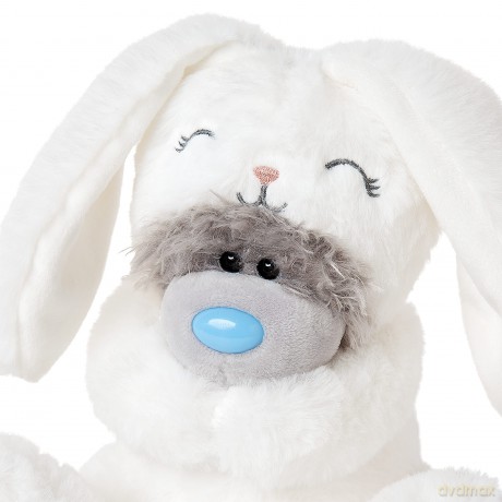 Me to You Tatty Teddy in Bunny Rabbit Dress Up Outfit - Official Collection,Blue,grey,pink,silver