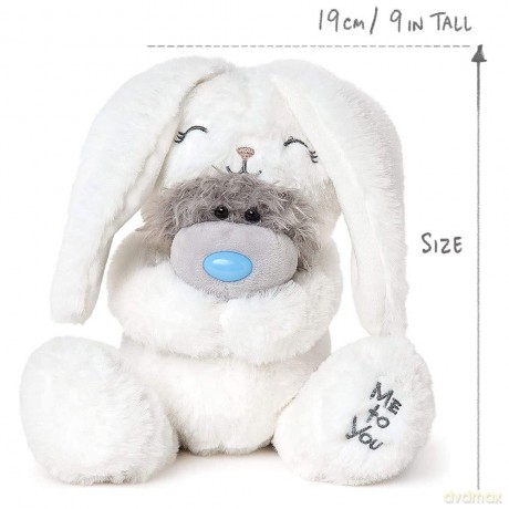 Me to You Tatty Teddy in Bunny Rabbit Dress Up Outfit - Official Collection,Blue,grey,pink,silver