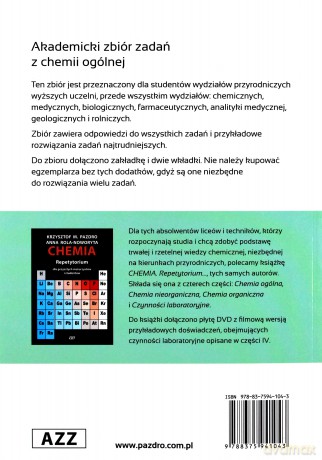 Akademicki zbiór zadań z chemii ogólnej OE [KSIĄŻKA]